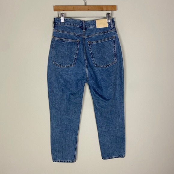 Everlane The Curvy 90s Cheeky Straight Jeans Womens 27 Crop Blue Organic Cotton - Picture 2 of 8